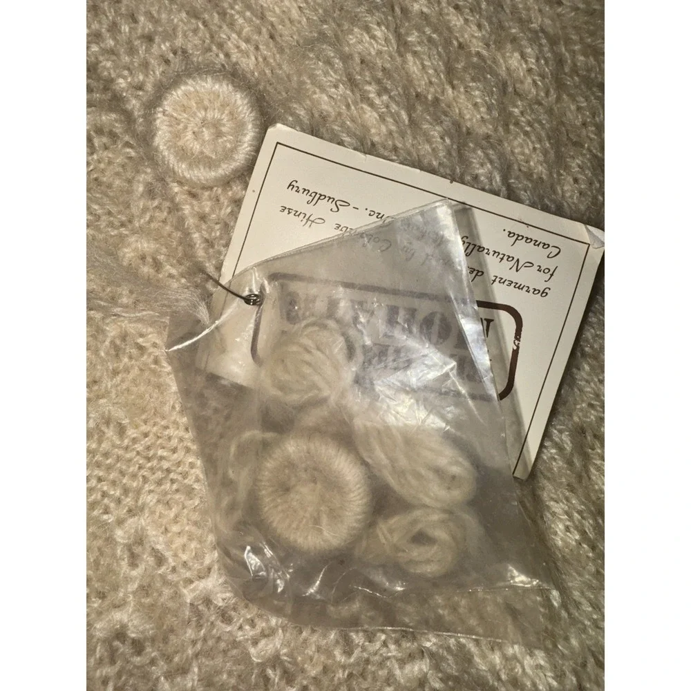 Vintage NWT Naturally Mohair Canada Sweater Cardigan Knit‎ Sheep Women's Sz M - Picture 9 of 12